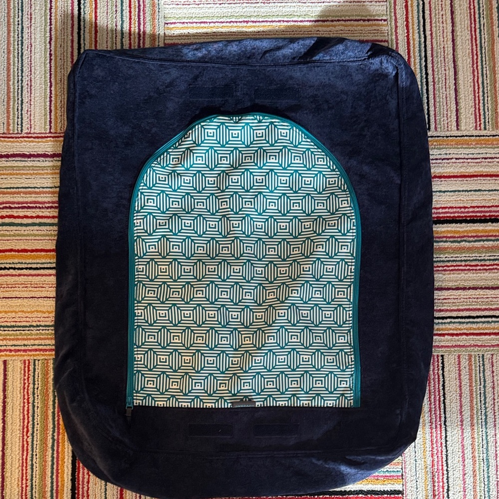 Lovesac Sapphire Navy Blue corded seat cover - Picture 3 of 3